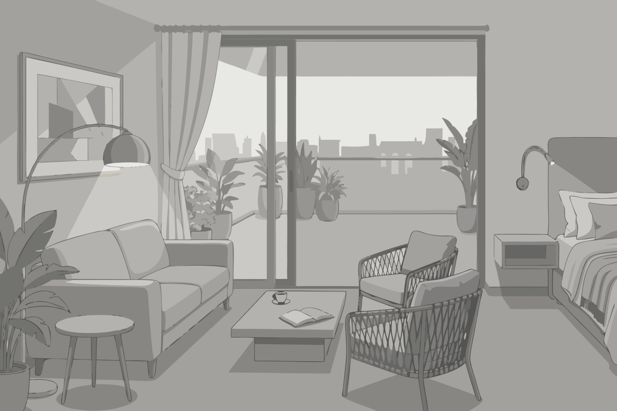 Bangalô com Vista para o Jardim